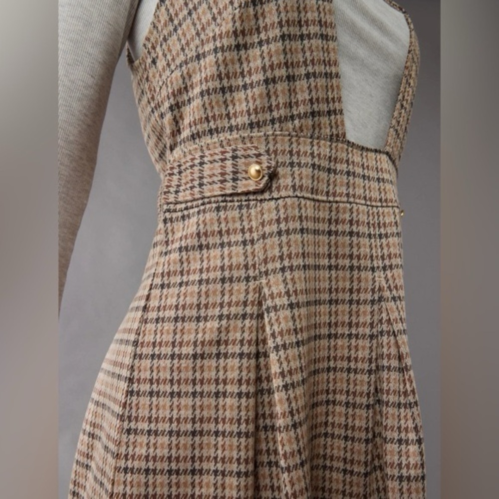 American Eagle Plaid Pinafore Dress - Picture 6 of 7